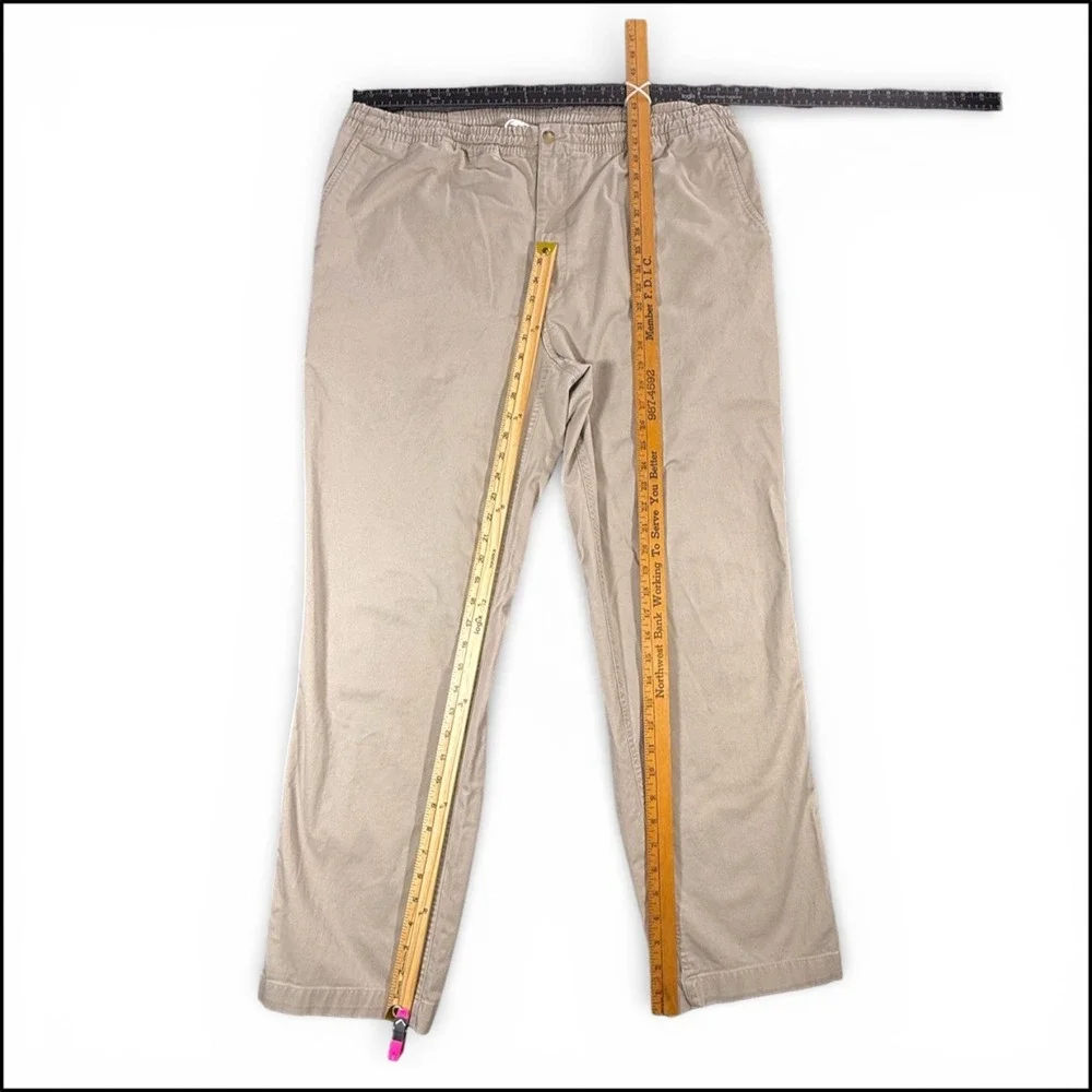Polo Ralph Lauren Stretch Classic Fit Chino Pants Drawstring XLT‎ Khaki Prepster